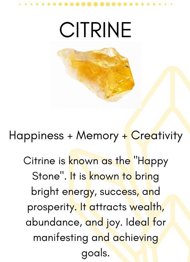 Citrine Rutilated & Crystal Quartz Stretch Bracelet! Genuine Crystals! - Bela Fils BoutiqueBraceletsBela Fils Boutique